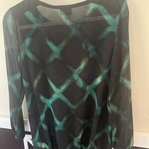 Mossimo Supply Co. Black and Green Blouse